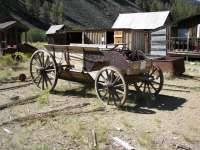 Ghost Town Custer Idaho wagon